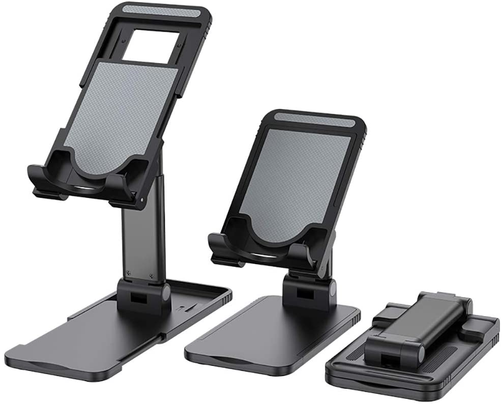 Universal Heavy Duty Desktop Tabletop CELL PHONE, iPad, Tablet Lifting Bracket with Foldable''''